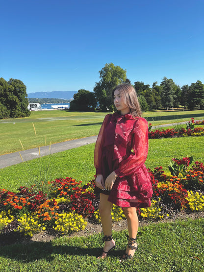 Flared knotted dress