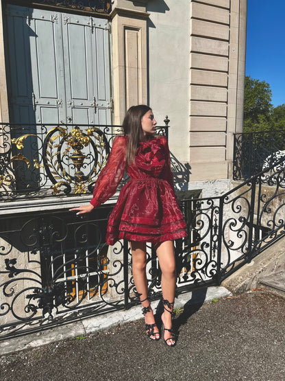 Flared knotted dress