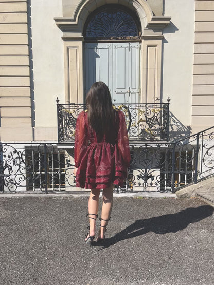 Flared knotted dress